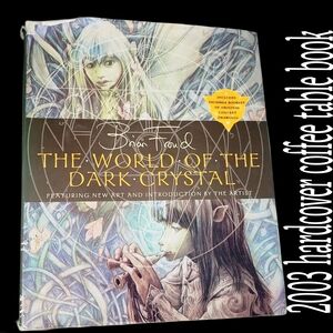 Vintage The World of the Dark Crystal Hardcover Coffee Table Book Brian Froud